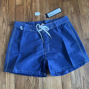 Sundek Swim Trunks Men's Navy Rainbow Size 29